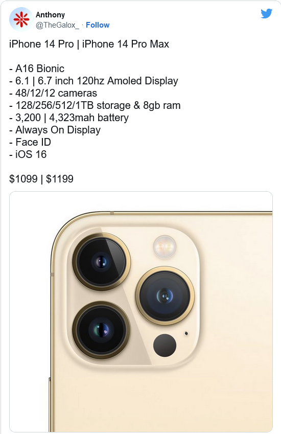 秀峰苹果14维修分享iPhone 14全系涨价 