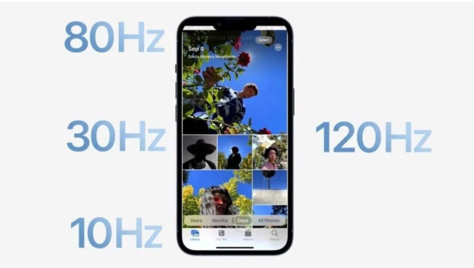 秀峰苹果14维修分享iPhone 14有高刷吗 