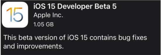 秀峰苹果手机维修分享如何升级到iOS15.0 beta5 